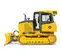 Yellow John Deere 110 HP bulldozer