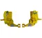 Yellow MEC Pipe Cradle Accessory for Scissor Lift