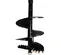 Black ARROW 24 in. Rock Auger Bit Attachment for Skid Steer