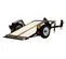 Black Barretto single axle utility trailer