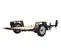 Black Barretto single axle utility trailer
