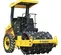 Yellow Bomag Ride-on Single Padfoot Drum Vibratory Roller