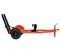 Orange Ditch Witch trailer for a walk-behind trencher with ramp upright