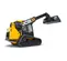 Yellow and black JCB 3,400 lb. Compact Track Loader, Telescopic Boom
