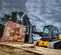 Yellow and black JCB 3,400 lb. Compact Track Loader, Telescopic Boom