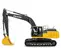 Yellow and gray JOHNDEERE 67,000-68,000 lb. Excavator