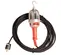 Red and silver Worksite Drop Light, 110V, Explosion Proof, Electric Powered