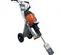 Red and silver MAKINEX Demolition Hammer Tile Stripping Cart, 35 lb. Weight Class
