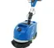 Blue and black NILFISK Walk-Behind Power Scrubber, 12 in., Battery Powered