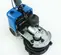 Blue and black NILFISK Walk-Behind Power Scrubber, 12 in., Battery Powered