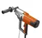 Orange Husqvarna Handheld Concrete Core Drill