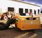 Yellow ALLMANDBR Heater, 1,000,000 BTU, Diesel Powered, Towable