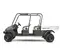 Gray Clubcar 4-seater UTV