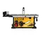 Yellow, black, silver and gray DEWALT Table Masonry Saw, 10 in.