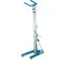 Blue and silver GENIE Material Lift, 700-1,000 lbs., 6 ft.-12 ft., Manual