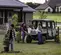 Brown Polaris Pro 4-seater UTV
