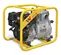 Yellow and silver and black WACKER Trash Pump, 3 in., Gas Powered
