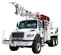 White Freightliner 47 ft. Digger Derrick Truck