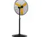 Black and yellow Pinnacle 24 inch pedestal fan