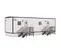 36 ft. by 10 ft. Office Trailer, 1 Office, 1 Restroom