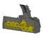 Gray and yellow PALADIN Snow Blower Attachment for Skid Steer