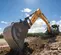 Orange and gray CASE 29,000-38,000 lb. Excavator