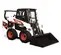 Red and white Bobcat skid steer