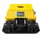 Yellow and black Vibratory Plate Compactor Attachment for Mini Excavator