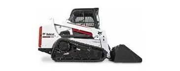 white track loader product shot