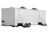 ROS white 6-Head Shower Trailer exterior photograph