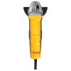 Yellow DeWalt electric angle grinder