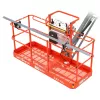 Orange SKYJACK Pipe Rack Accessory for Boom Lift