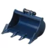 Black 18" Tooth Bucket Attachment for Mini Excavator