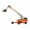 Orange and beige JLG 180-185 ft. Telescopic Boom Lift, Diesel