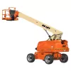 Orange and beige JLG 60-64 ft. Telescopic Boom Lift, Diesel or Gas/LP