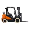 Orange and black Doosan diesel warehouse forklift