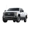White Ford 1-ton pickup truck with a crew cab