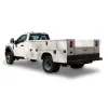 White Ford service body truck