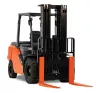 Orange and Black TOYOTA 10,000-12,500 lb. Gas/LP Warehouse Forklift, Pneumatic Tires