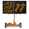 Orange Wanco solar powered Full-matrix Variable Message Sign