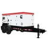White and black and red CUMMINS 145-159 kW Towable Generator, Tier 4 Diesel