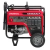 Red and black HONDA 5,000-5,400 W Portable Generator, Gas