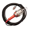 Red and silver Worksite Drop Light, 110V, Explosion Proof, Electric Powered