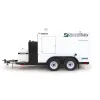 White Dryair hydronic surface ground heater, winter-blend diesel