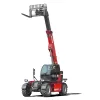 Red and black MAGNI 20,000 lb. Telehandler, 32-43 ft., Variable