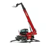 Red and black MAGNI 13,200 lb. Telehandler, 96 ft., Rotating