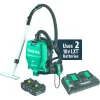 Blue and black and white MAKITA HEPA Vacuum Backpack, Pneumatic Powered
