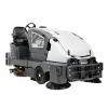 Gray Nilfisk 62 inch Ride-on Floor Scrubber Sweeper