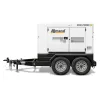White and black ALLMANDBR 24-30 kW Towable Generator, Diesel