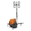 Orange Generac Towable Light Tower with 6kW Generator, 4,200W, Diesel Powered